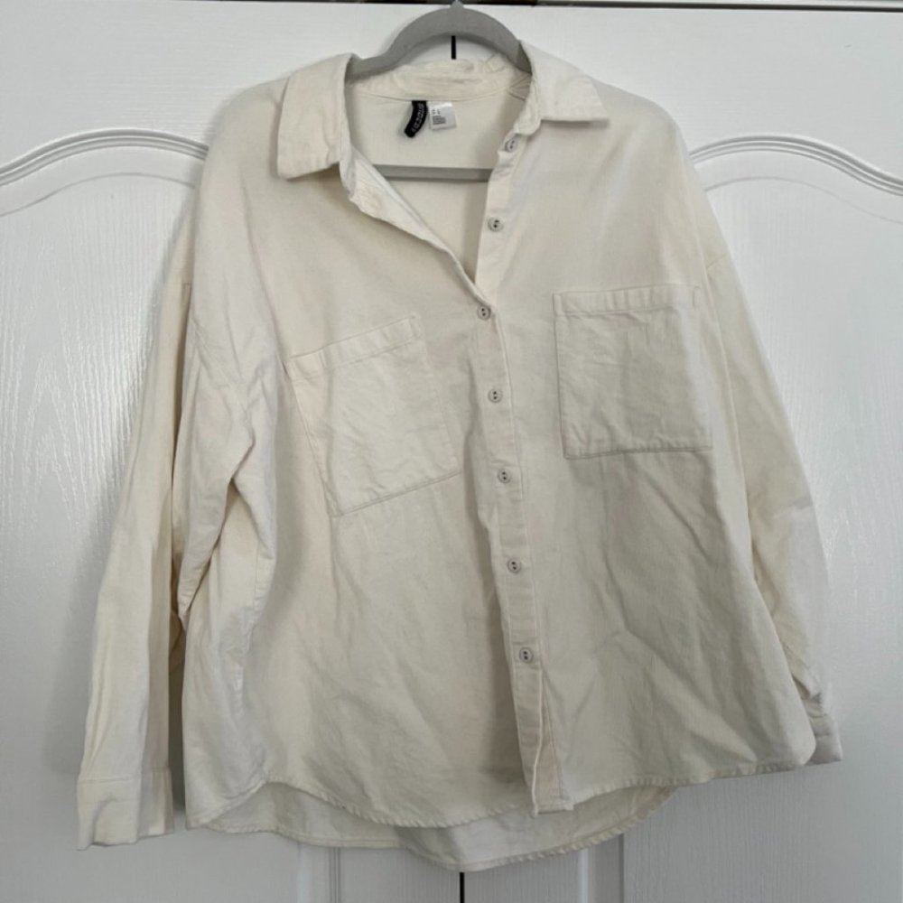 H&M Oversized Corduroy Button Down